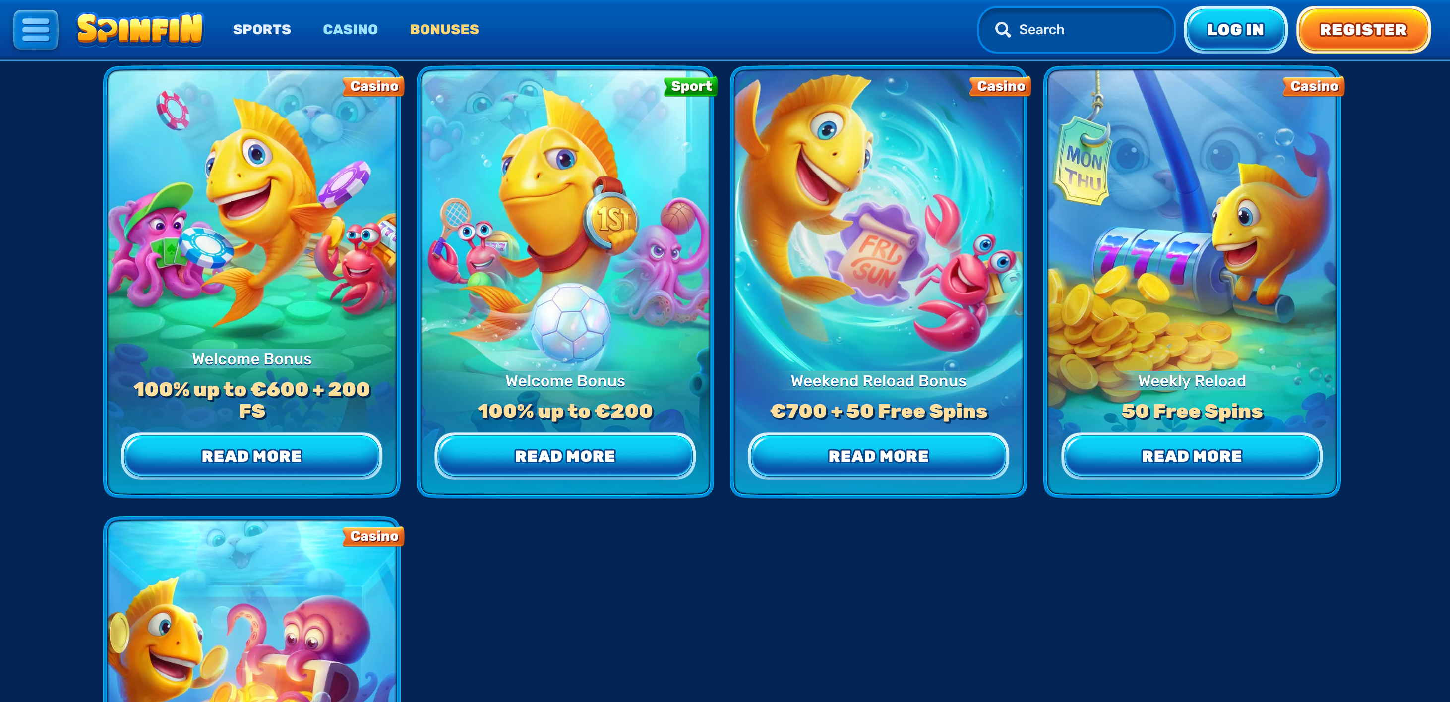 Spinfin bonus