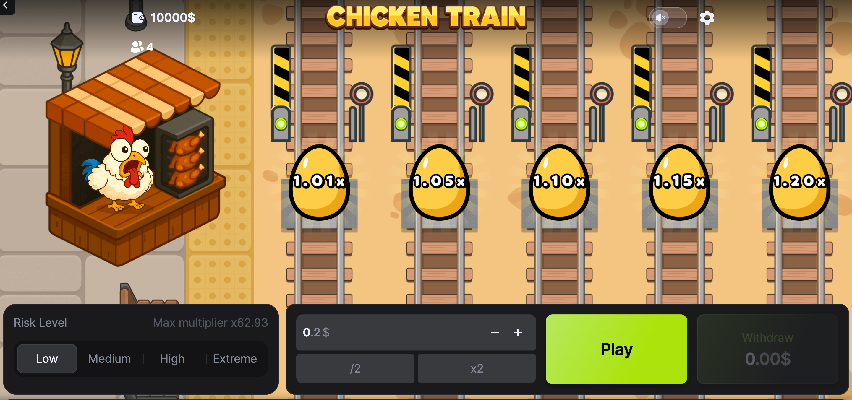 Chicken Vs Train Game