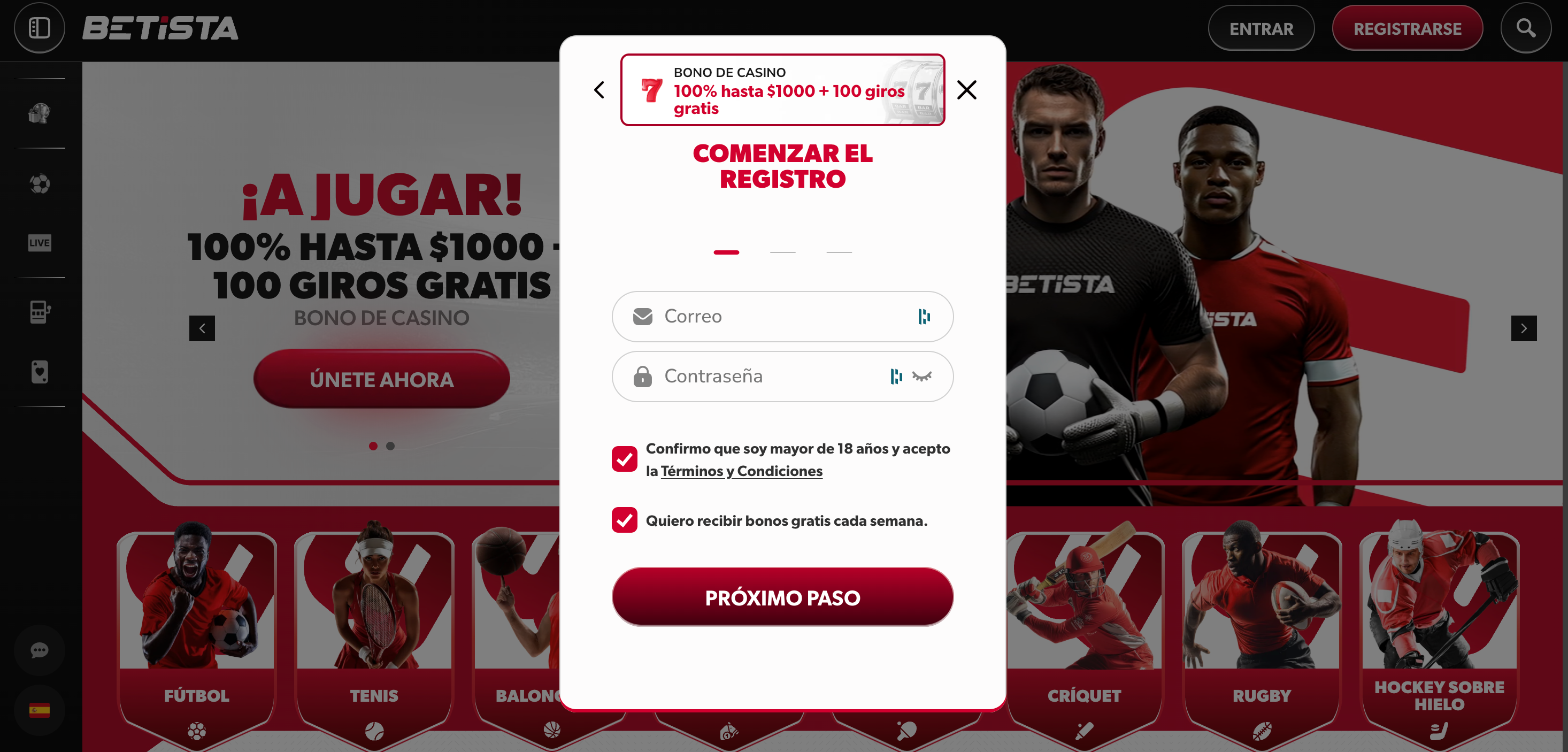Betista registrarse Betista registrarse