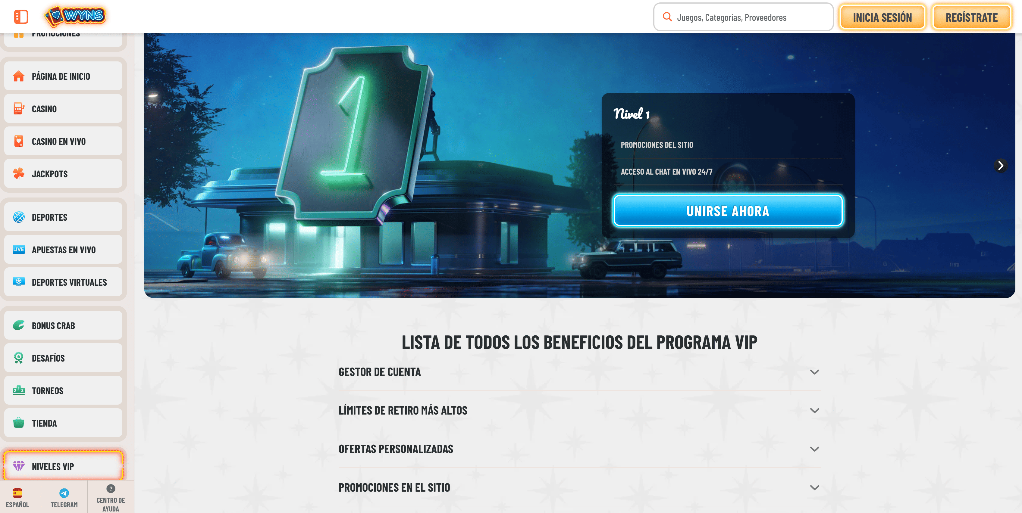 Programa VIP Wyns Casino Programa VIP Wyns Casino
