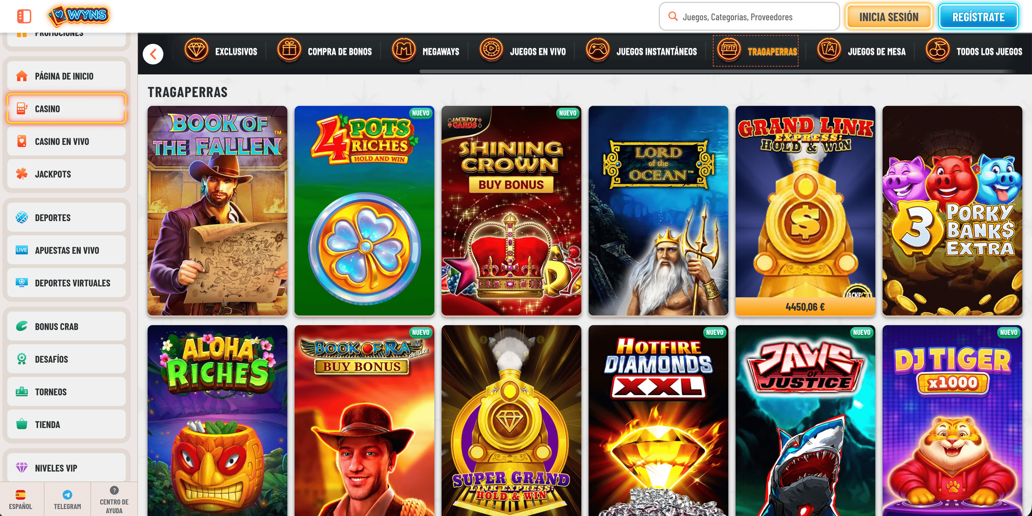Tragaperras Wyns Casino Tragaperras Wyns Casino