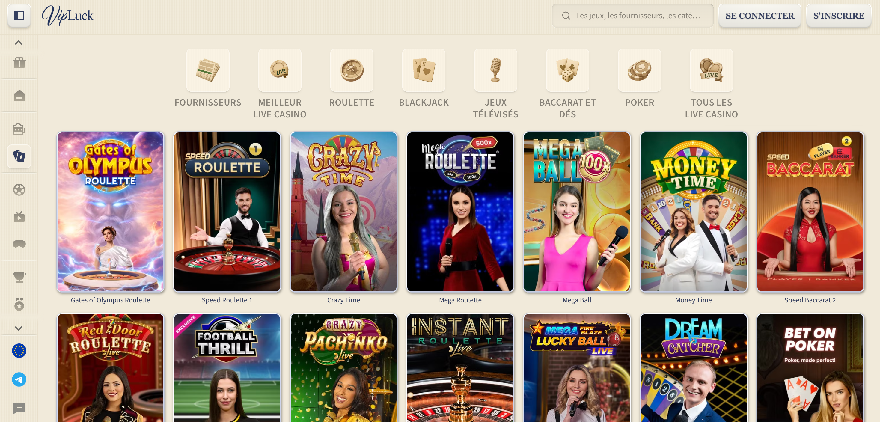 VipLuck live casino