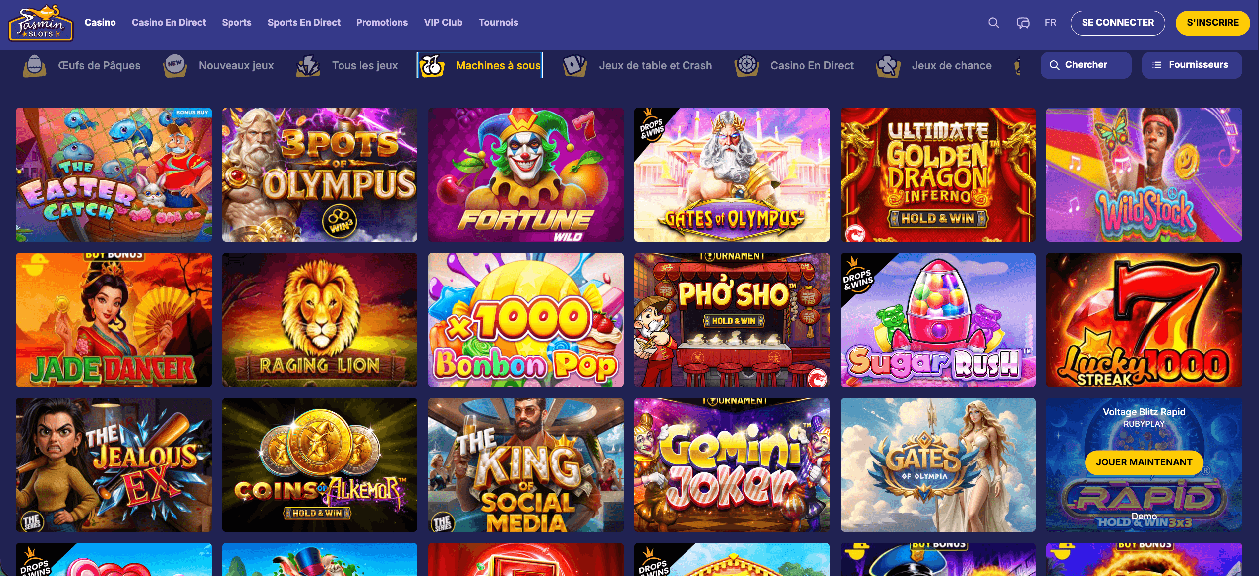 Machines à sous JasminSlots Machines à sous JasminSlots
