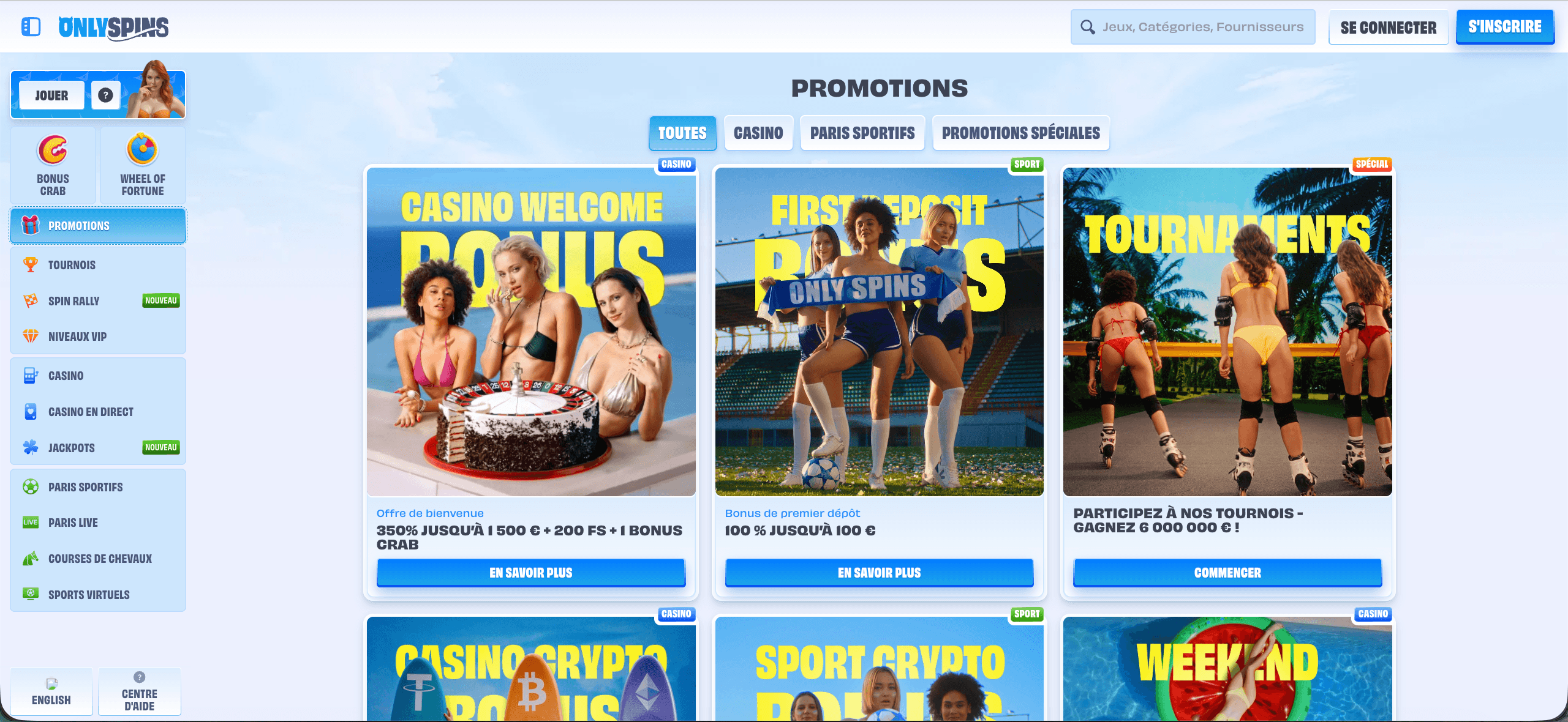 Bonus Only Spins et promotions exclusives Bonus Only Spins et promotions exclusives