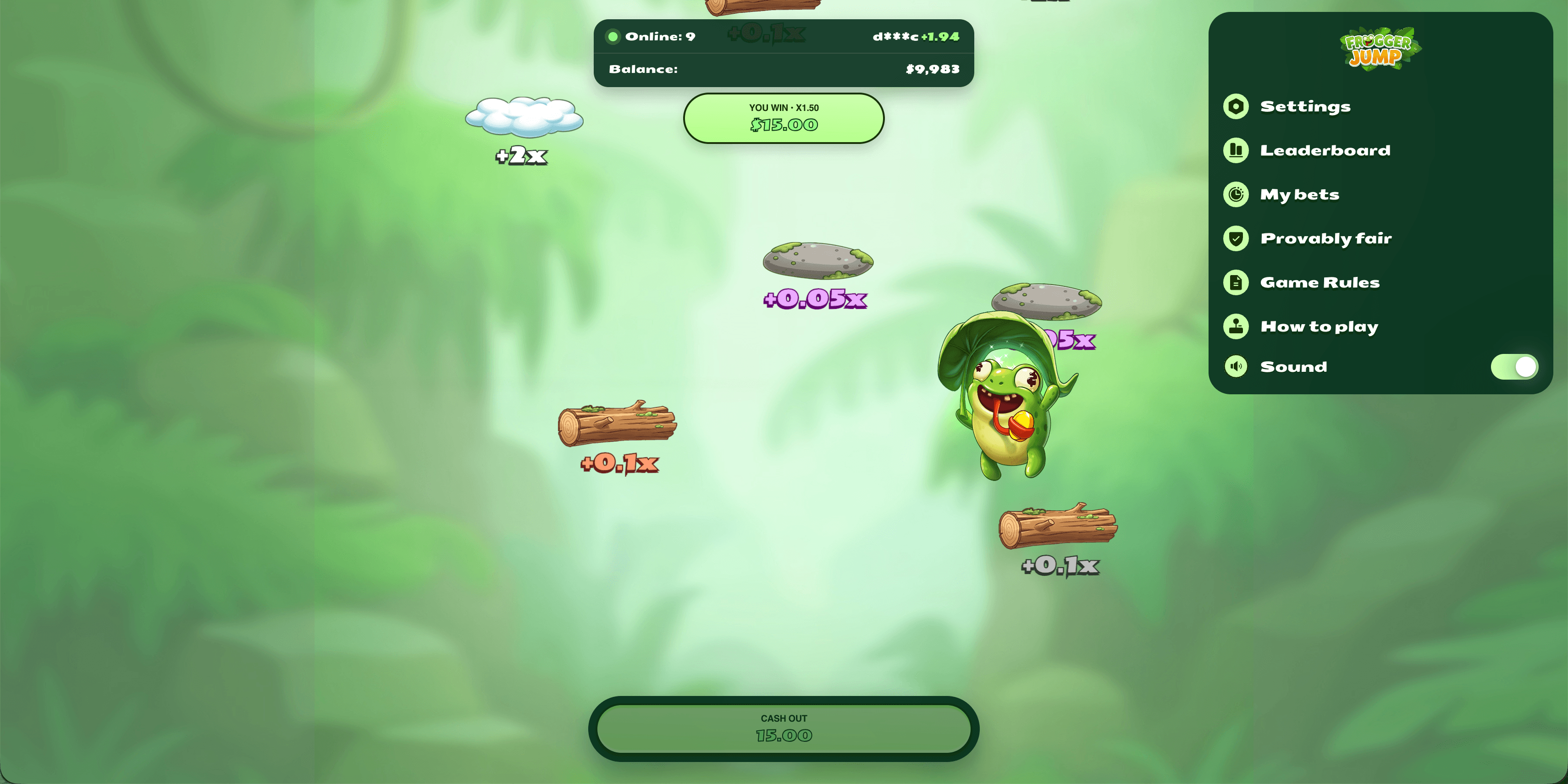 Démo Frogger Jump Démo Frogger Jump
