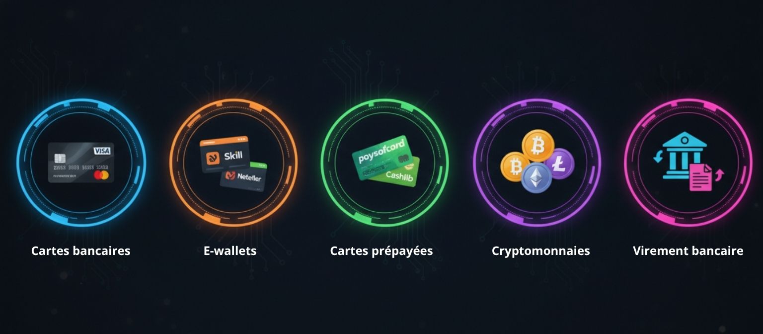 méthodes de paiement dans les casinos en ligne