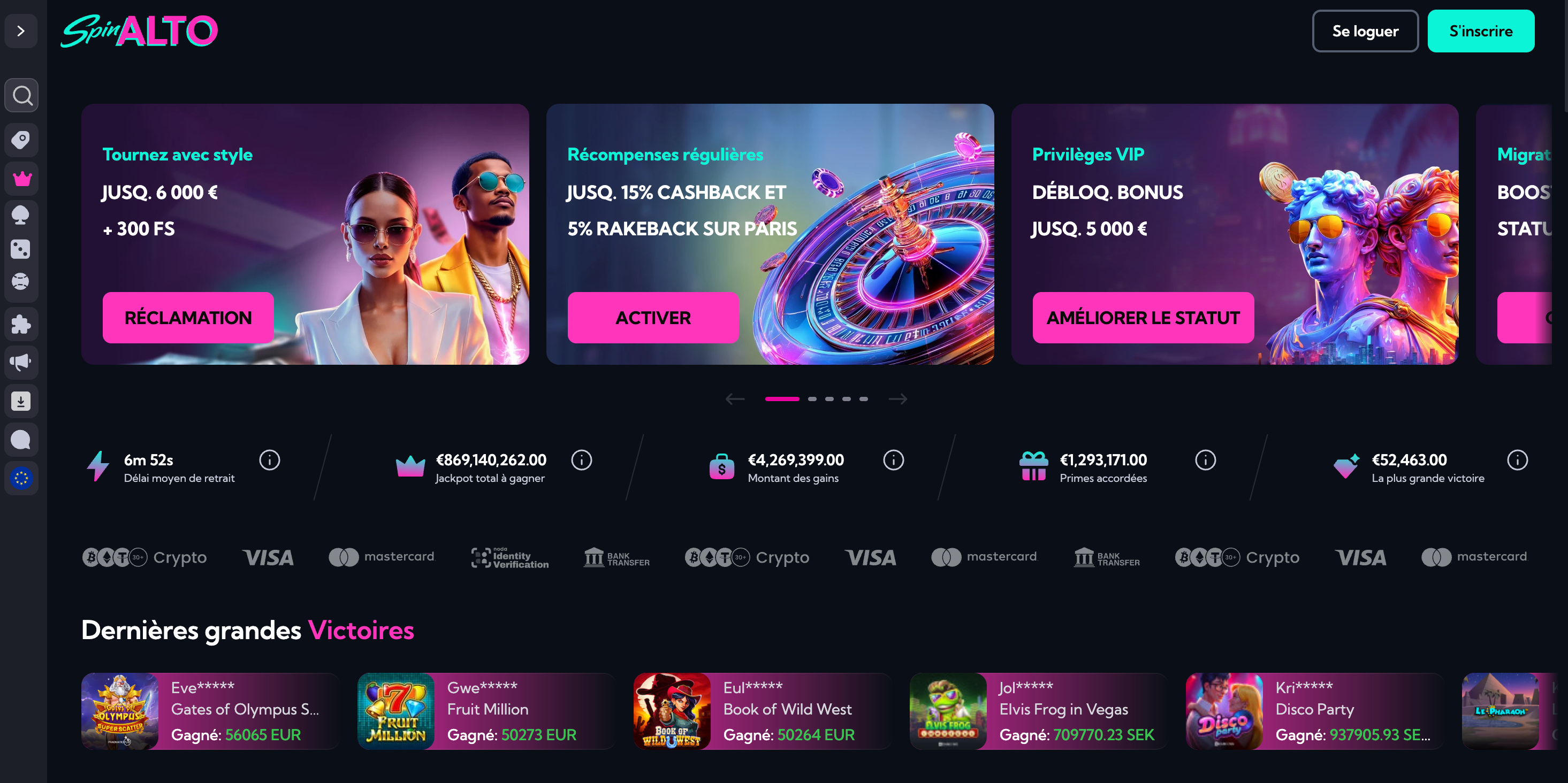 spinalto interface casino