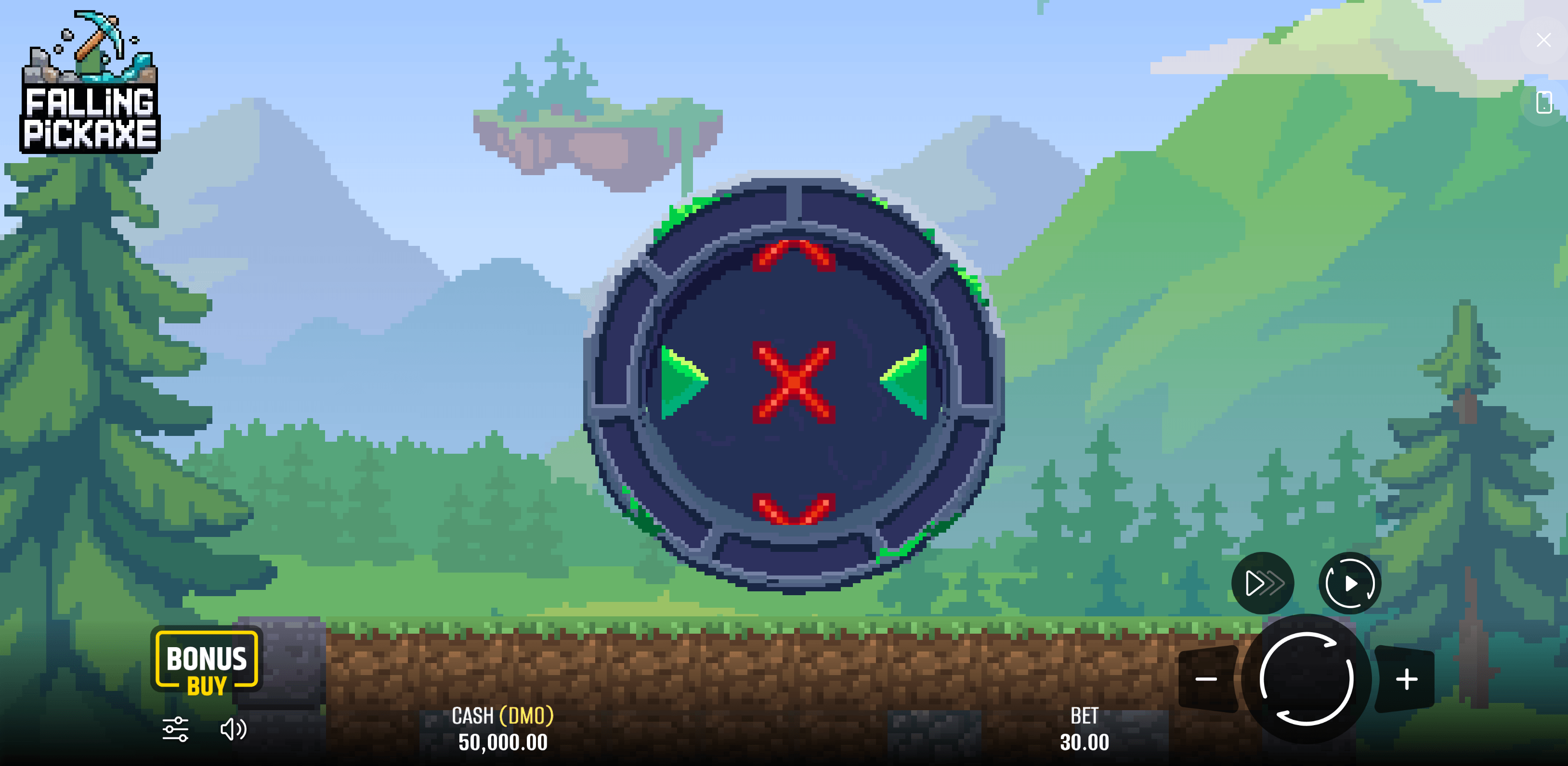 Falling Pickaxe casino game