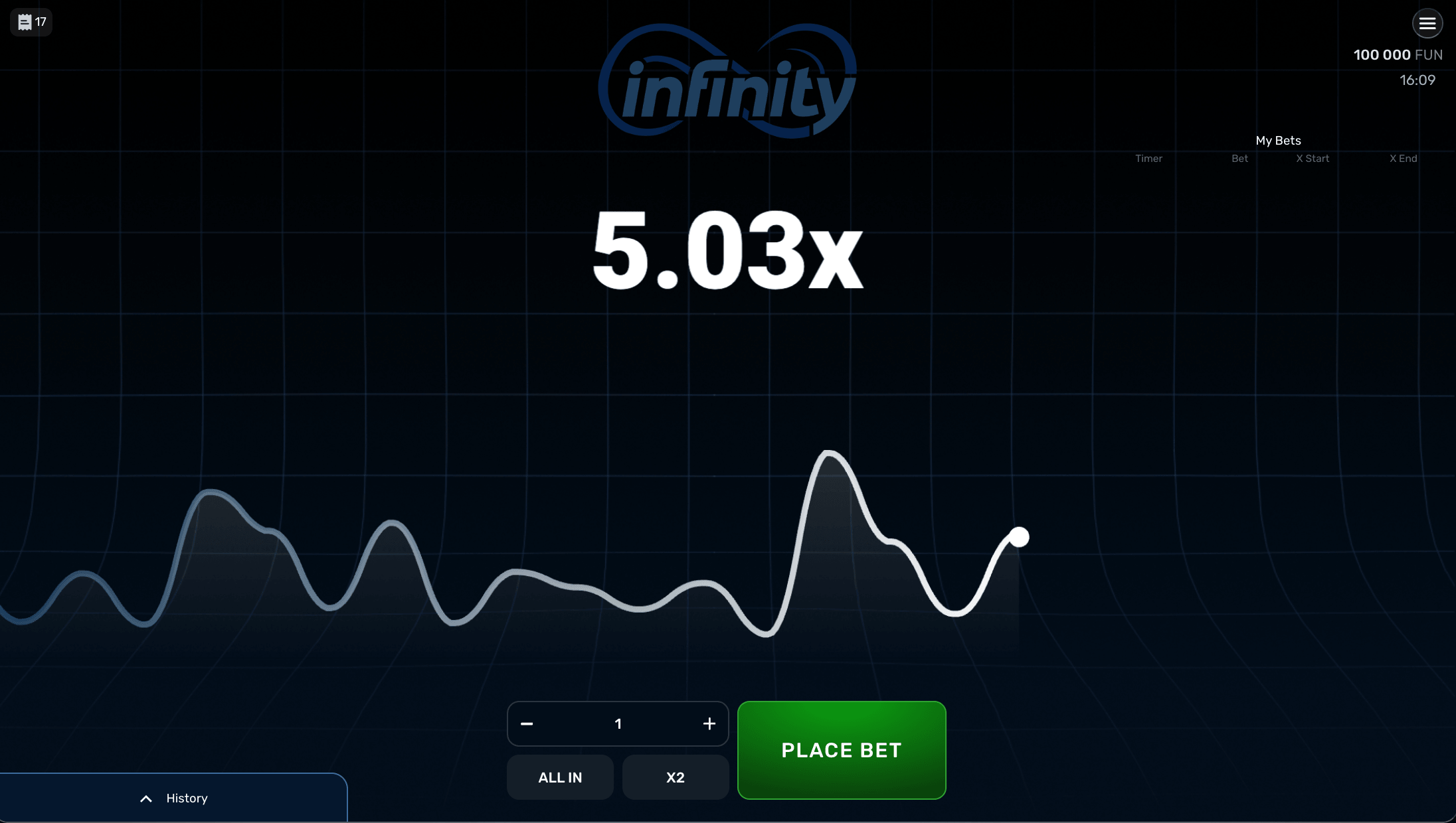 Infinity Crash casino