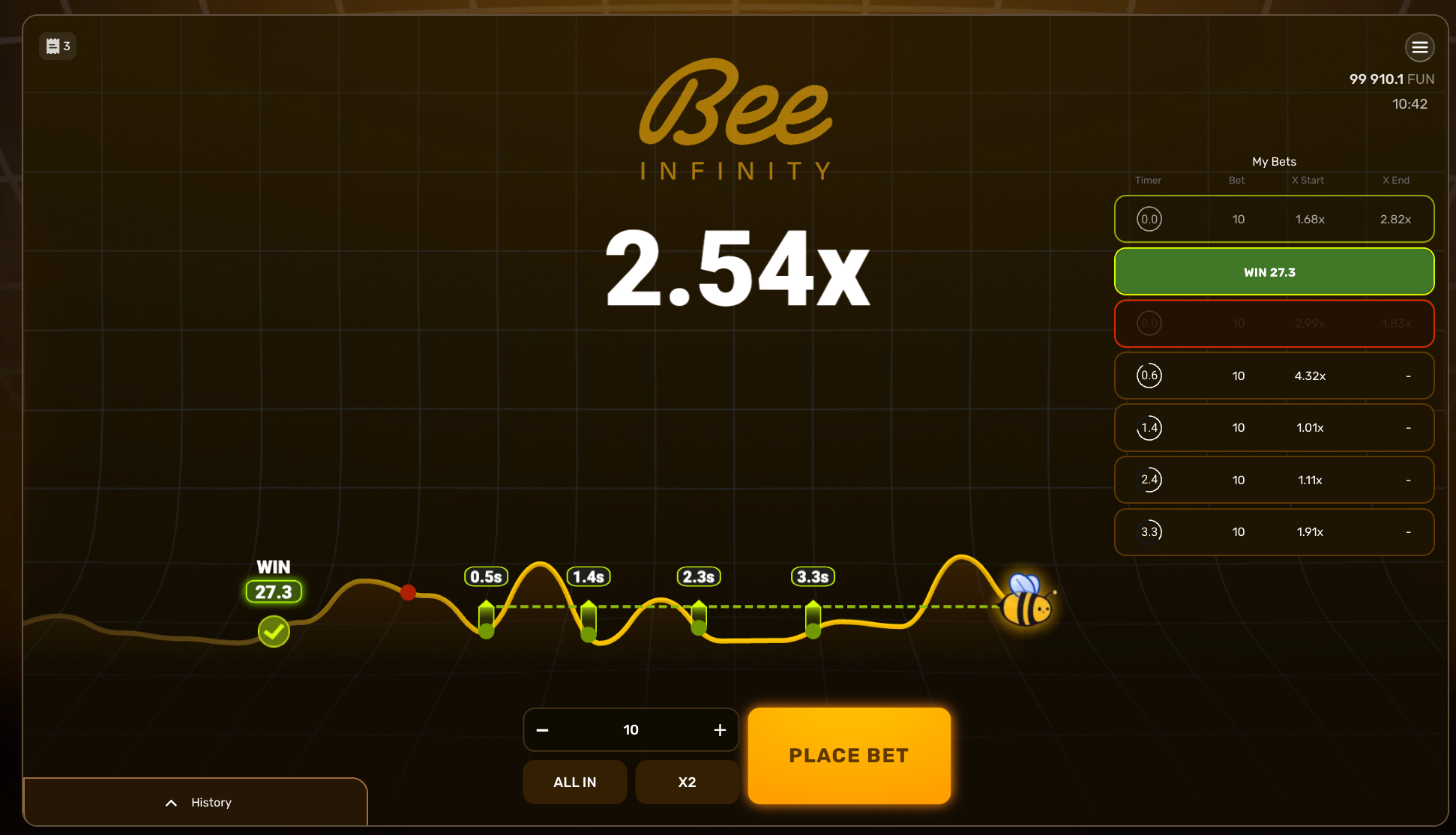 Bee Infinity demo