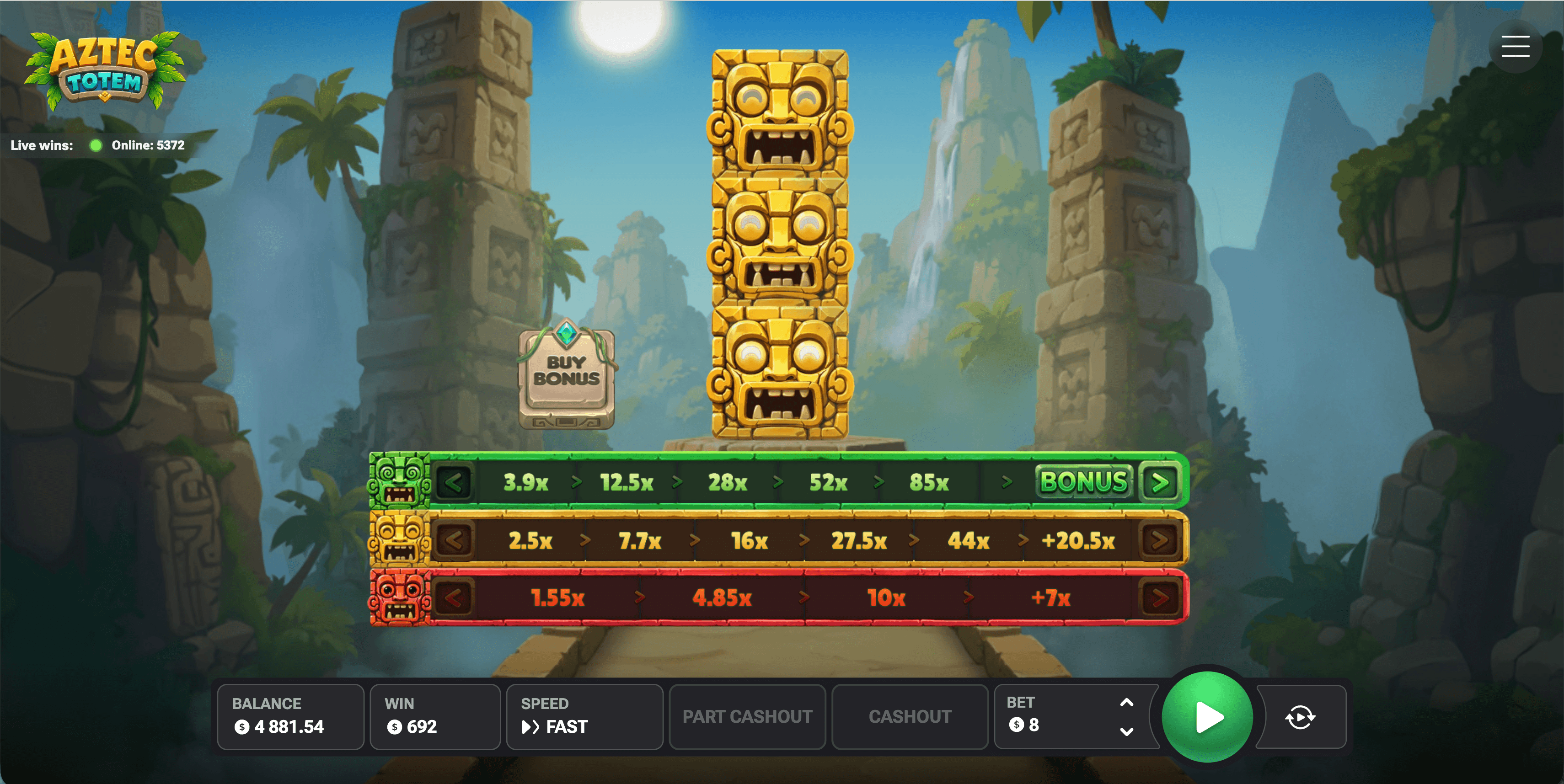 Aztec Totem mini-jeu d'argent