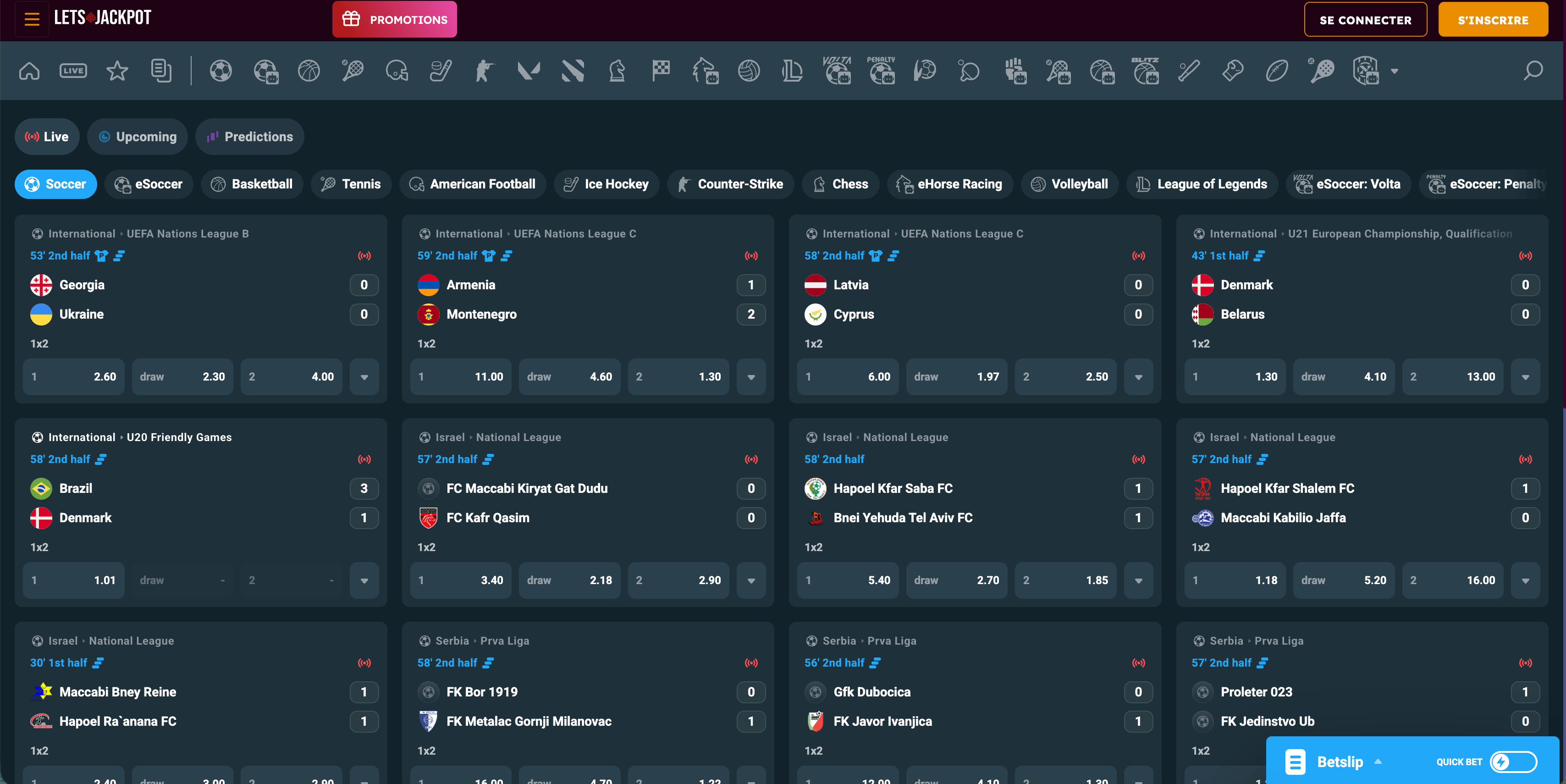 Les paris sportifs LetsJackpot Les paris sportifs LetsJackpot