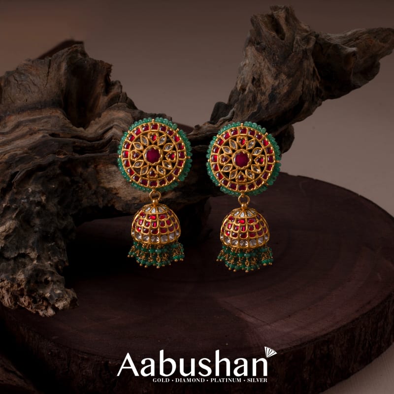 Gold Earrings V 1