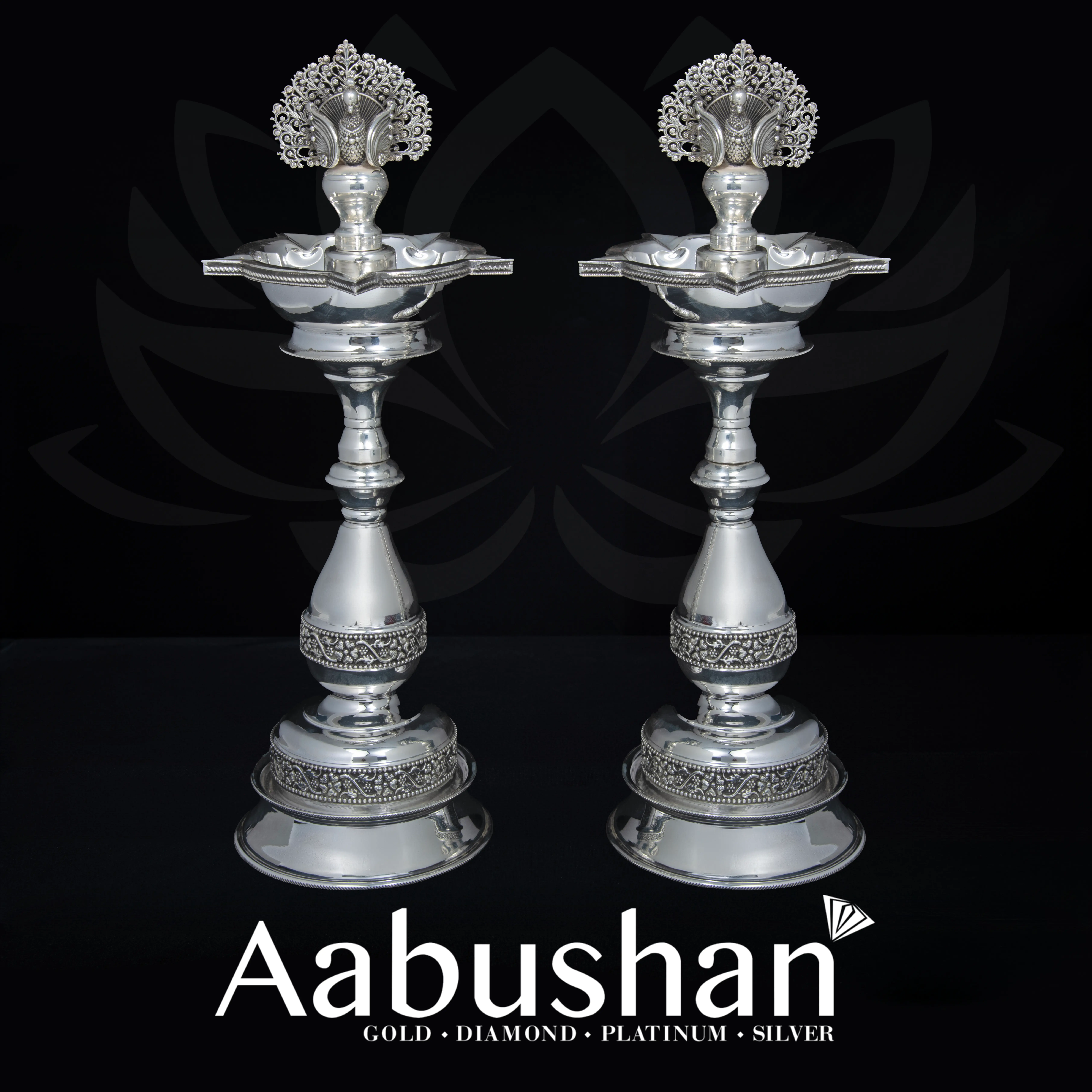 Silver Diya Stand III 1