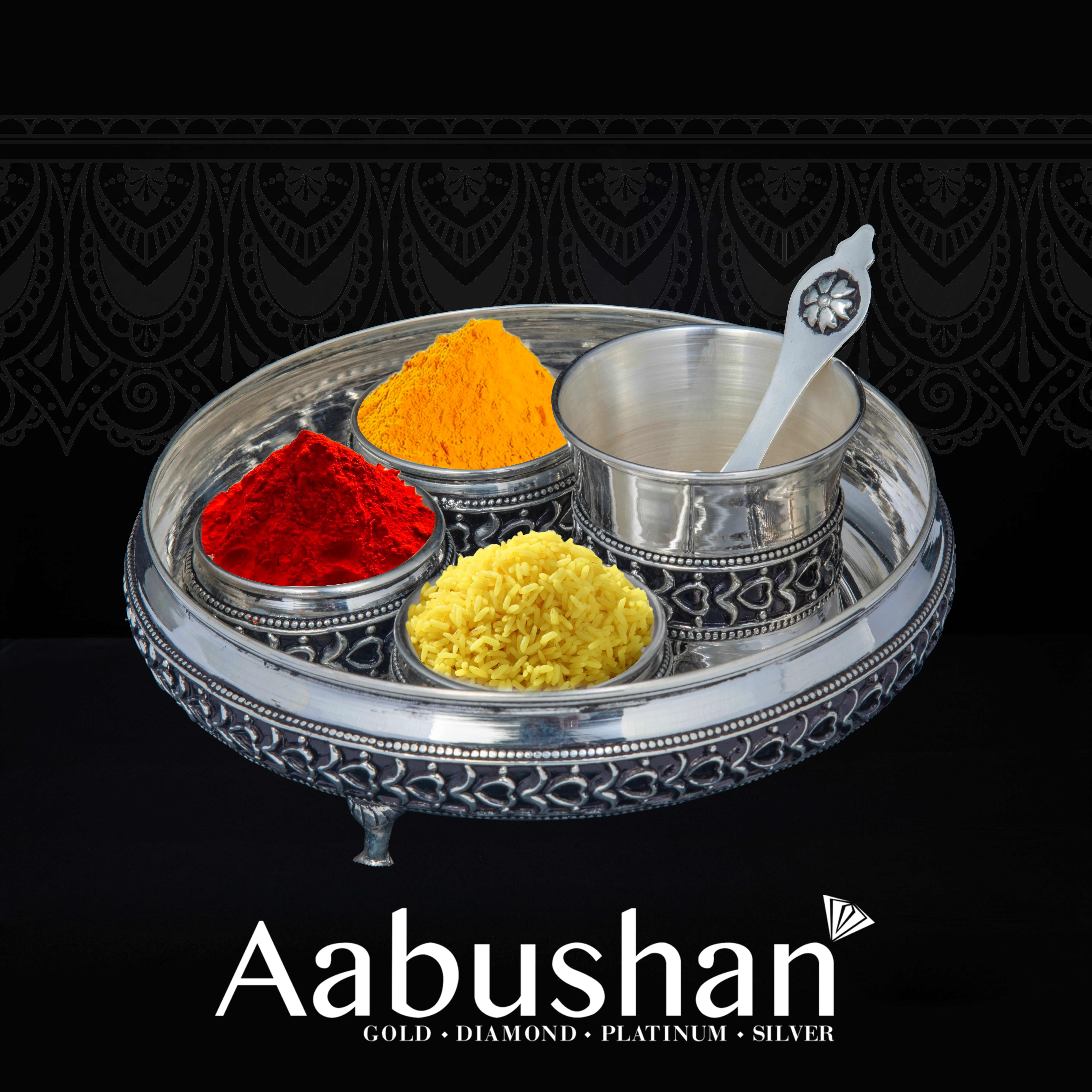 Silver Pooja Thali 1