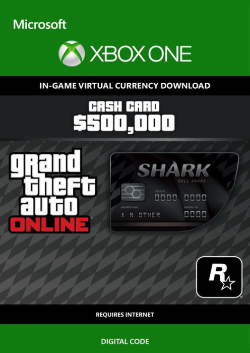 GTA Online Bull Shark Cash Card - $500,000 Xbox