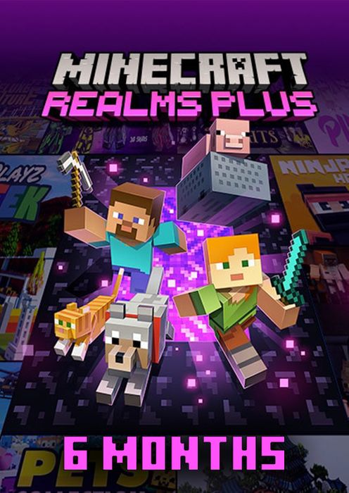 Minecraft Realms Plus - 6 month Subscription :  XBOX ONE/XBOX SERIES X|S/PC