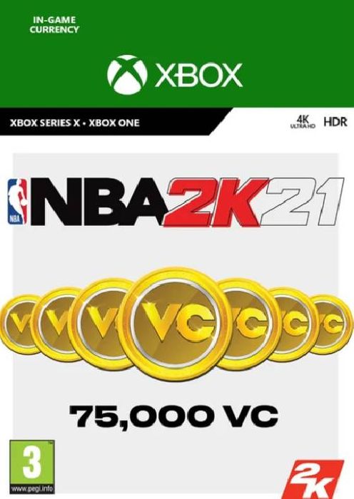 NBA 2K21: 75,000 VC Xbox One