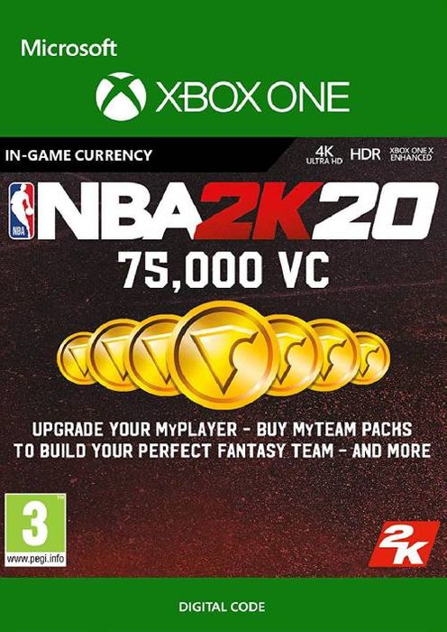NBA 2K20: 75,000 VC Xbox One