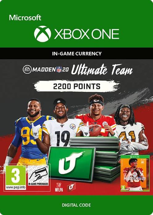 Madden NFL 20 2200 MUT Points Xbox One
