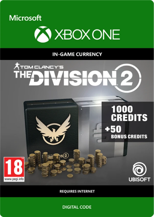 Tom Clancy's The Division 2 1050 Credits Xbox One