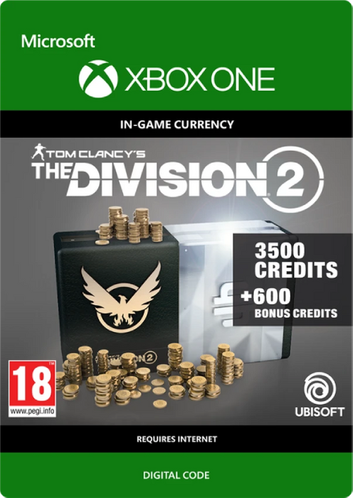 Tom Clancy's The Division 2 4100 Credits Xbox One