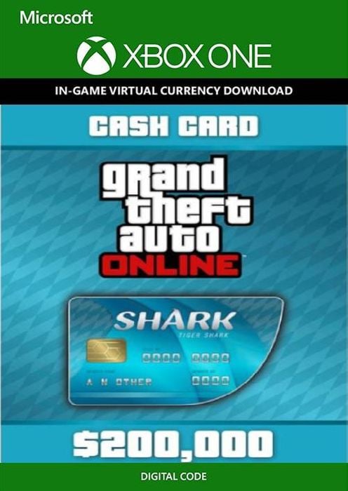 Grand Theft Auto V 5 - Tiger Shark Cash Card Xbox One