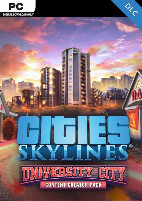 Cities Skylines PC - Content Creator Pack University City DLC
