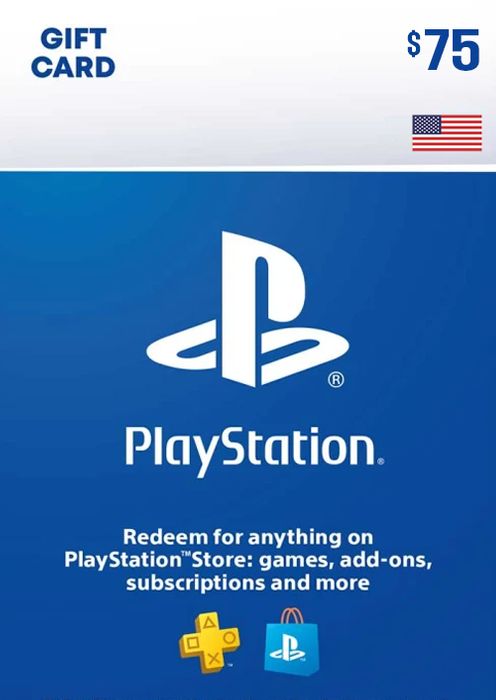 PLAYSTATION STORE GIFT CARD - 75 USD (USA)
