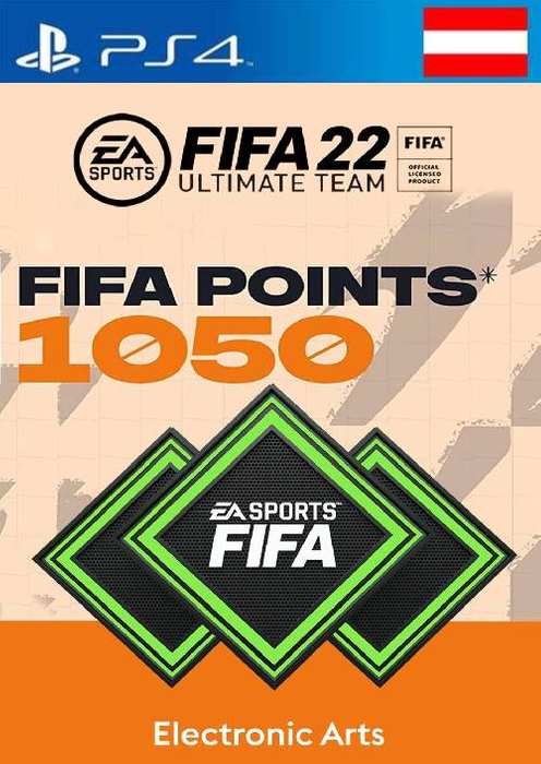 FIFA 22 Ultimate Team 1050 Points Pack PS4/PS5 (Austria)