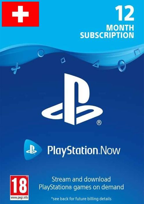 PlayStation Now - 12 Month Subscription (Switzerland)