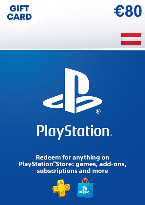 PLAYSTATION STORE GIFT CARD - 80 EUR (Austria)