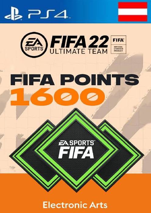 FIFA 22 Ultimate Team 1600 Points Pack PS4/PS5 (Austria)