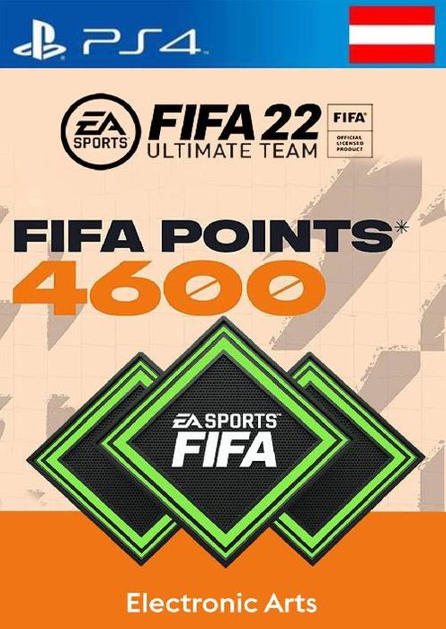 FIFA 22 Ultimate Team 4600 Points Pack PS4/PS5 (Austria)