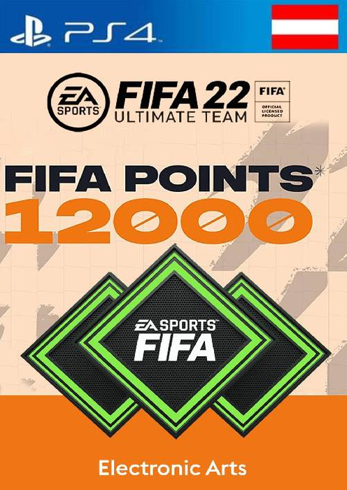 FIFA 22 Ultimate Team 12000 Points Pack PS4/PS5 (Austria)