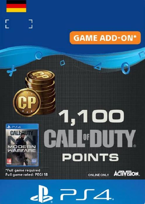Call of Duty Modern Warfare - 1100 Points PS4 (Germany)