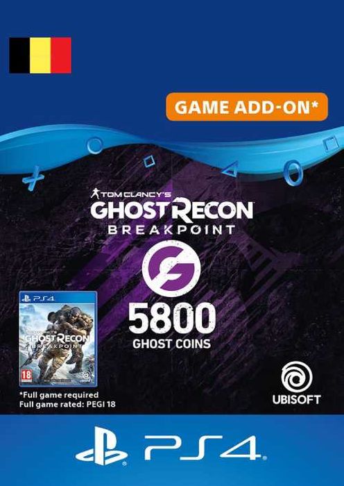Ghost Recon Breakpoint - 5800 Ghost Coins PS4 (Belgium)
