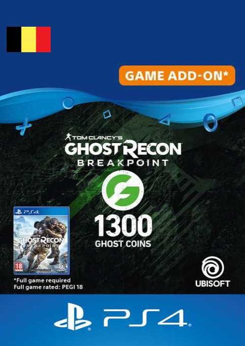 Ghost Recon Breakpoint - 1300 Ghost Coins PS4 (Belgium)