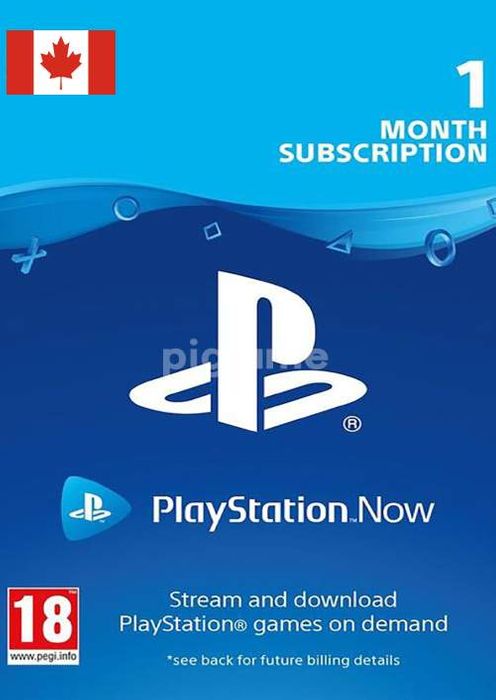 PlayStation Now - 1 Month Subscription (Canada)