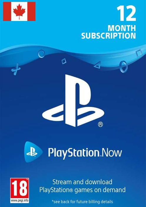 PlayStation Now - 12 Month Subscription (Canada)