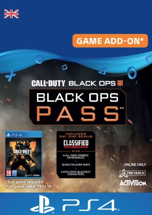 Call of Duty (COD) Black Ops 4 - Black Ops Pass PS4