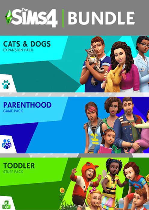 The Sims 4 - Cats & Dogs, Parenthood, Toddler Stuff Bundle PS4