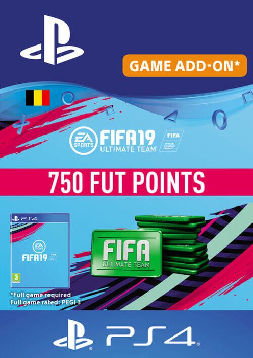 Fifa 19 - 750 FUT Points PS4 (Belgium)