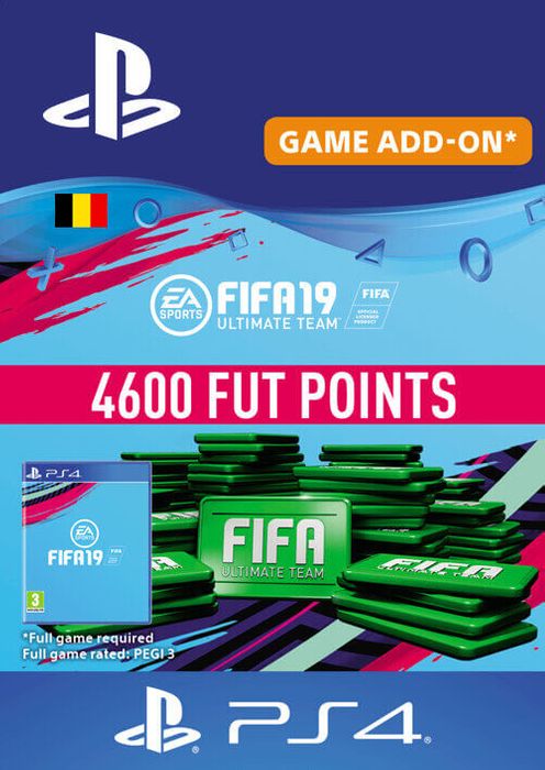Fifa 19 - 4600 FUT Points PS4 (Belgium)