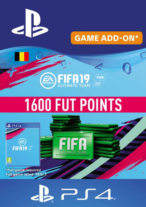 Fifa 19 - 1600 FUT Points PS4 (Belgium)