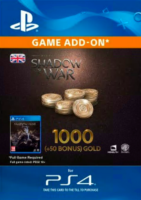 Middle-Earth: Shadow of War - 1050 Gold PS4