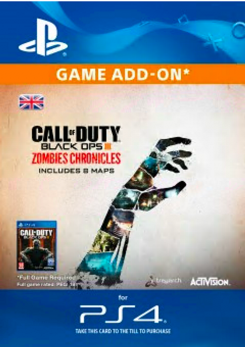 Call of Duty (COD) Black Ops III 3 Zombie Chronicles PS4
