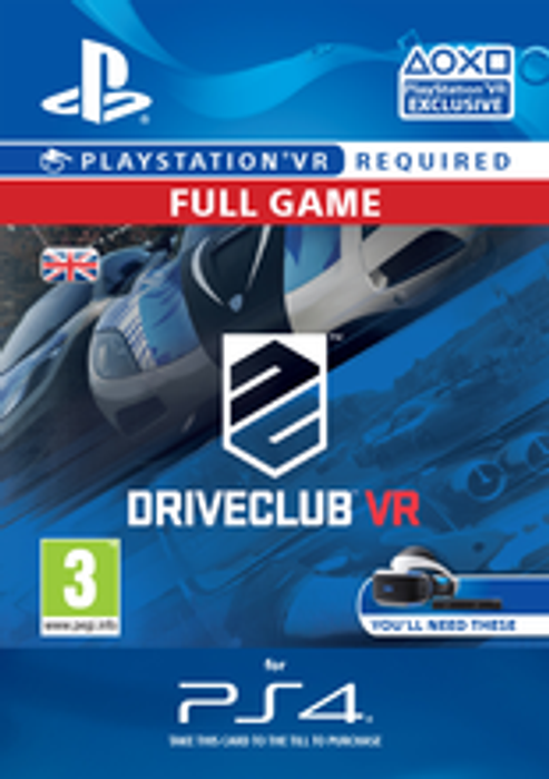 DriveClub VR PS4