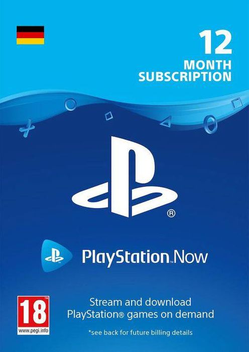 PlayStation Now 12 Month Subscription (Germany)