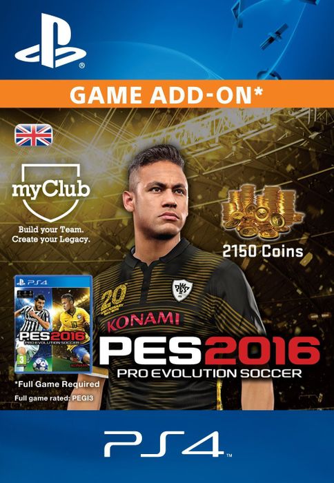 PES 2016 - 2150 myClub Coins PS4